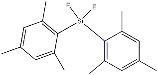 Difluorodimesitylsilane Struktur