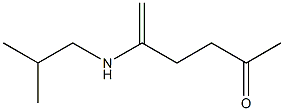 2-[Isobutylamino]-1-hexen-5-one Struktur