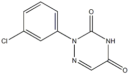 2-[3-Chlorophenyl]-1,2,4-triazine-3,5(2H,4H)-dione Struktur