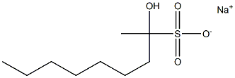 2-Hydroxynonane-2-sulfonic acid sodium salt Struktur