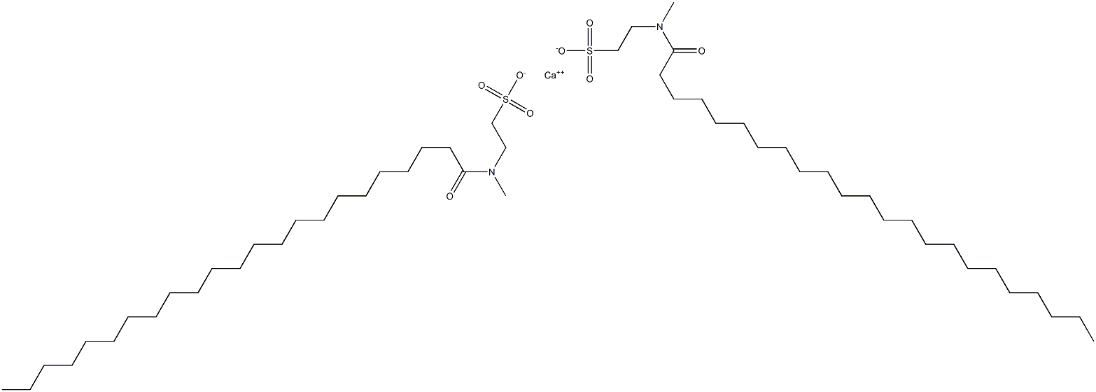 Bis[N-(1-oxotricosyl)-N-methyltaurine]calcium salt Struktur