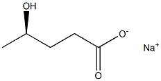 [R,(-)]-4-Hydroxyvaleric acid sodium salt Struktur