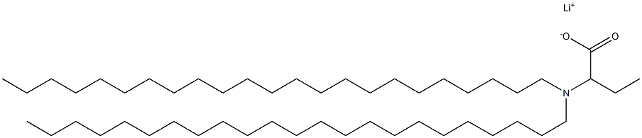 2-(Ditricosylamino)butyric acid lithium salt Struktur