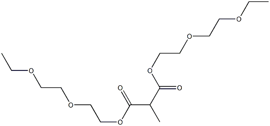 Ethane-1,1-dicarboxylic acid bis[2-(2-ethoxyethoxy)ethyl] ester Struktur