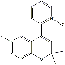 2-(2,2-Dimethyl-6-methyl-2H-1-benzopyran-4-yl)pyridine 1-oxide Struktur