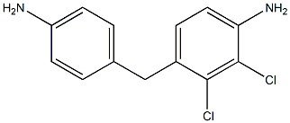 4-(4-Aminophenylmethyl)-2,3-dichloroaniline Struktur