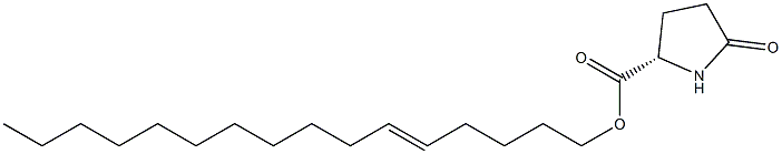 (S)-5-Oxopyrrolidine-2-carboxylic acid 5-hexadecenyl ester Struktur