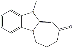 5-Methyl-9,10-dihydro-5H-azepino[1,2-a]benzimidazol-7(8H)-one Struktur