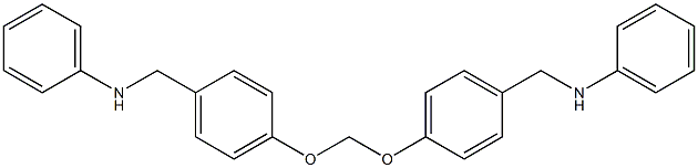 N,N'-[Methylenedioxybis(4,1-phenylene)bis(methylene)]bisaniline Struktur