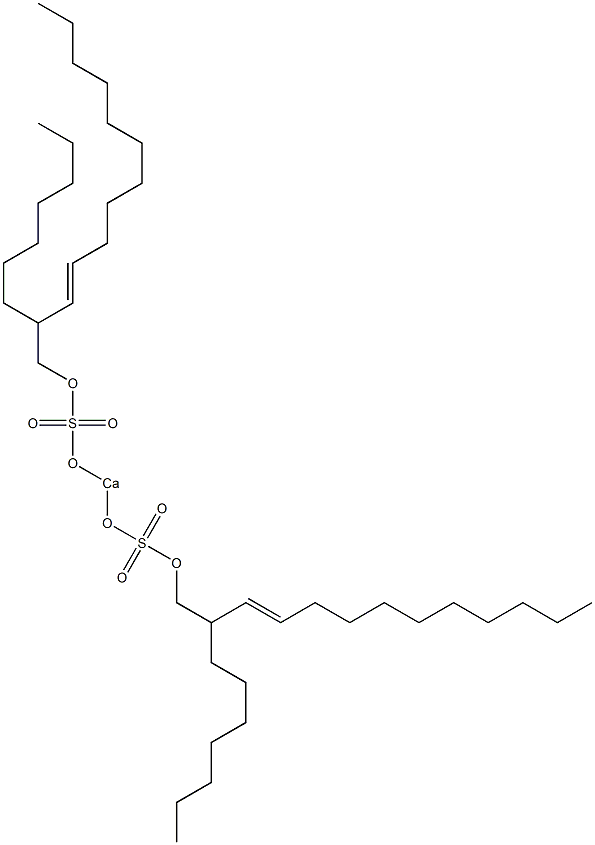 Bis(2-heptyl-3-tridecenyloxysulfonyloxy)calcium Struktur