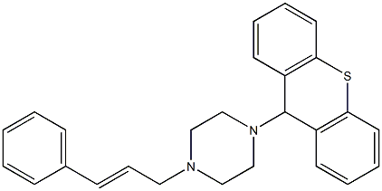 9-(4-Cinnamyl-1-piperazinyl)-9H-thioxanthene Struktur