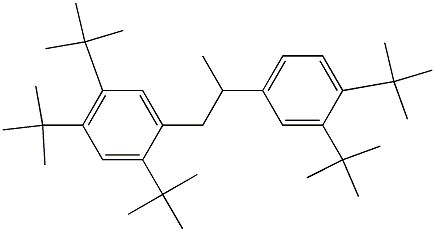 1-(2,4,5-Tri-tert-butylphenyl)-2-(3,4-di-tert-butylphenyl)propane Struktur