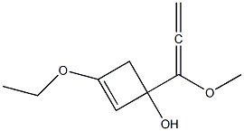 1-(1-Methoxy-1,2-propadienyl)-3-ethoxy-2-cyclobuten-1-ol Struktur