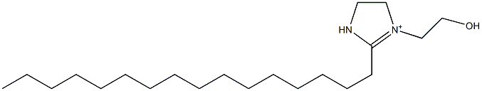 2-Hexadecyl-1-(2-hydroxyethyl)-1-imidazoline-1-ium Struktur