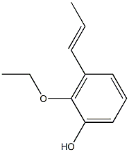 2-Ethoxy-3-(1-propenyl)phenol Struktur