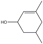 3,5-Dimethyl-2-cyclohexen-1-ol Struktur