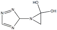 3-(2,2-Dihydroxy-1-aziridinyl)-3H-1,2,4-triazole Struktur