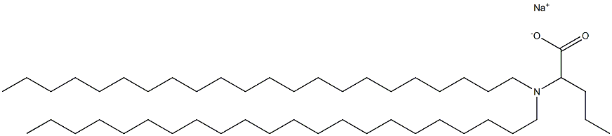 2-(Didocosylamino)valeric acid sodium salt Struktur