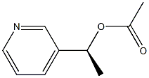 Acetic acid (S)-1-(3-pyridinyl)ethyl ester Struktur