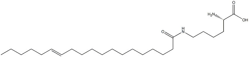 N6-(13-Nonadecenoyl)lysine Struktur