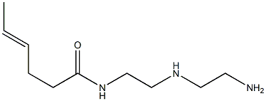 N-[2-[(2-Aminoethyl)amino]ethyl]-4-hexenamide Struktur