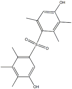 3,4'-Dihydroxy-2',3',4,5,6,6'-hexamethyl[sulfonylbisbenzene] Struktur