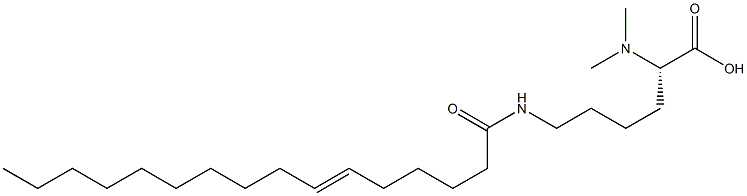 N6-(6-Hexadecenoyl)-N2,N2-dimethyllysine Struktur