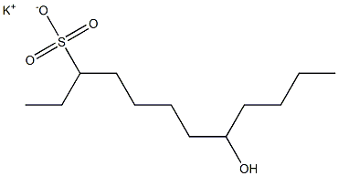 8-Hydroxydodecane-3-sulfonic acid potassium salt Struktur