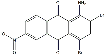 1-Amino-2,4-dibromo-6-nitroanthraquinone Struktur