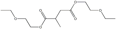 Methylsuccinic acid bis(2-ethoxyethyl) ester Struktur