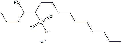 4-Hydroxypentadecane-5-sulfonic acid sodium salt Struktur