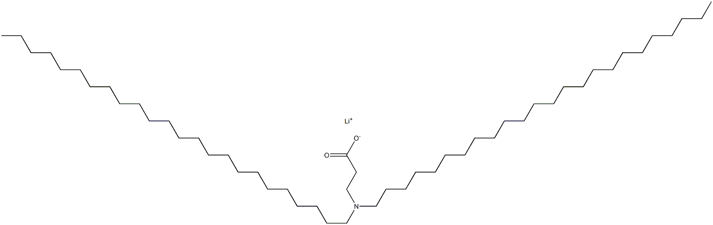 3-(Ditetracosylamino)propanoic acid lithium salt Struktur