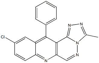 9-Chloro-3-methyl-11-phenyl-3a,4,6-triaza-3aH-anthra[1,2-c]pyrazole Struktur