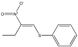 (E)-2-Nitro-1-phenylthio-1-butene Struktur