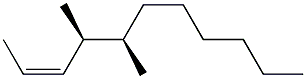 (4S,5R,Z)-4,5-Dimethyl-2-undecene Struktur