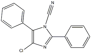 4-Chloro-1-cyano-2,5-diphenyl-1H-imidazole Struktur