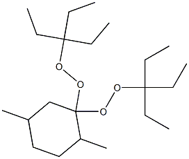 2,5-Dimethyl-1,1-bis(1,1-diethylpropylperoxy)cyclohexane Struktur