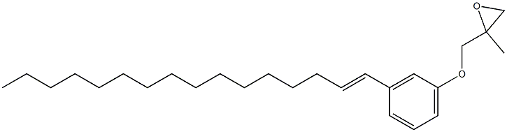 3-(1-Hexadecenyl)phenyl 2-methylglycidyl ether Struktur