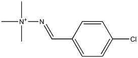 (E)-2-(p-Chlorobenzylidene)-1,1,1-trimethylhydrazinium Struktur