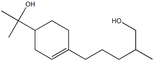 5-[4-(1-Hydroxy-1-methylethyl)-1-cyclohexenyl]-2-methylpentan-1-ol Struktur