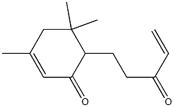 6-(3-Oxo-4-pentenyl)-3,5,5-trimethyl-2-cyclohexen-1-one Struktur