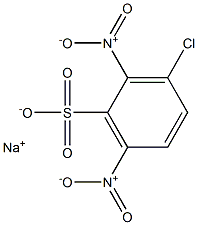 3-Chloro-2,6-dinitrobenzenesulfonic acid sodium salt Struktur