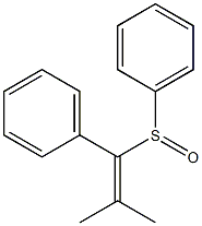 2-Methyl-1-phenyl-1-phenylsulfinyl-1-propene Struktur