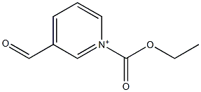 1-(Ethoxycarbonyl)-3-formylpyridin-1-ium Struktur