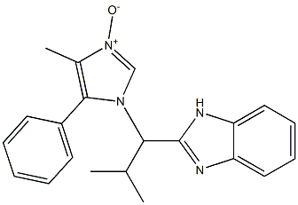 1-[2-Methyl-1-(1H-benzimidazol-2-yl)propyl]-4-methyl-5-phenyl-1H-imidazole 3-oxide Struktur