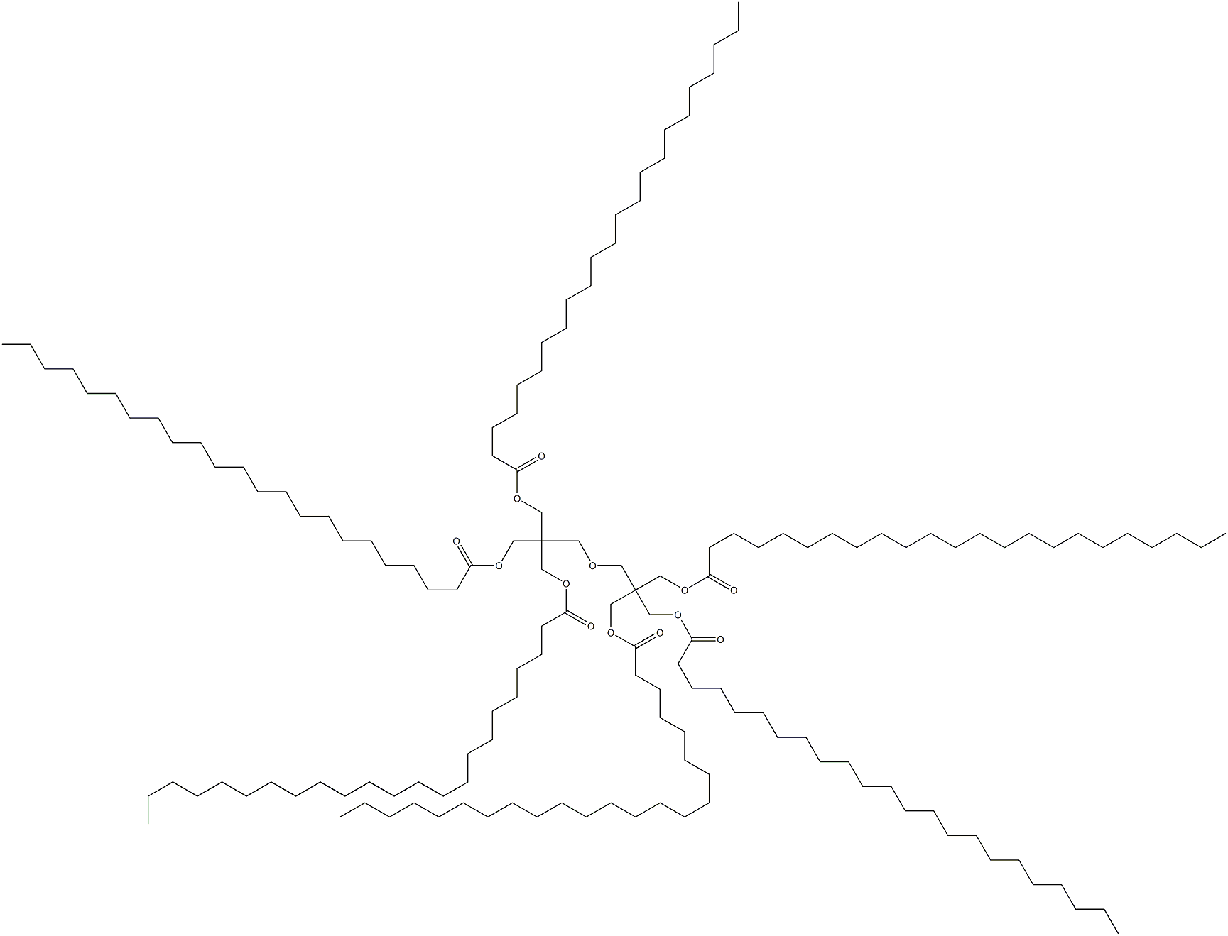 2,2'-[Oxybis(methylene)]bis[2-[(1-oxotricosyloxy)methyl]-1,3-propanediol ditricosanoate] Struktur