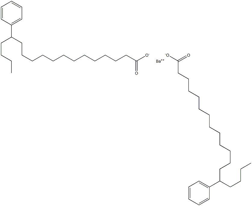 Bis(14-phenylstearic acid)barium salt Struktur