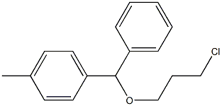 1-Chloro-3-[phenyl(4-methylphenyl)methoxy]propane Struktur