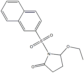 5-Ethoxy-1-(2-naphtylsulfonyl)pyrrolidin-2-one Struktur