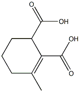 3-Methyl-2-cyclohexene-1,2-dicarboxylic acid Struktur